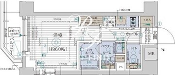 エステムプラザ品川西小山 207 間取り図