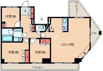 レジディア文京音羽 1002 間取り図