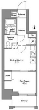 クラリティア綾瀬 504 間取り図