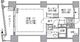 アクティ汐留 906 間取り図