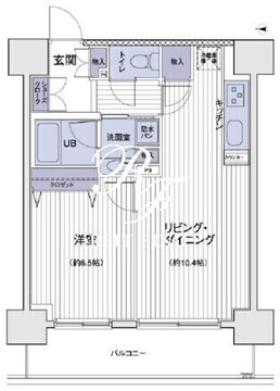エスティメゾン大島 1407 間取り図