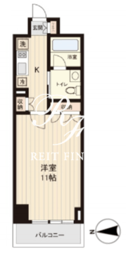 プラティーク清澄白河 413 間取り図