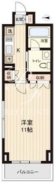 プラティーク清澄白河 416 間取り図