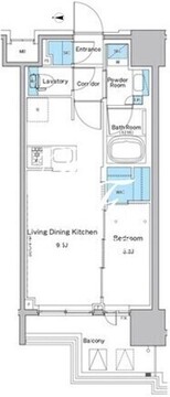 ルフォンプログレ門前仲町プレミア 1203 間取り図