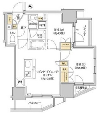 グレーシアフィット三軒茶屋 1003 間取り図