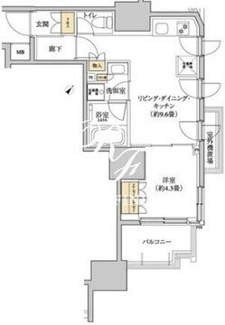 グレーシアフィット三軒茶屋 103 間取り図