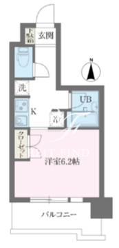 レジデンス門前仲町 202 間取り図