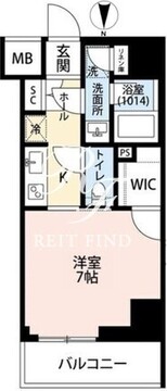 プレール・ドゥーク菊川駅前 502 間取り図