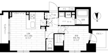 ステージグランデ新御徒町アジールコート 205 間取り図