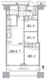 富久クロスコンフォートタワー 5318 間取り図