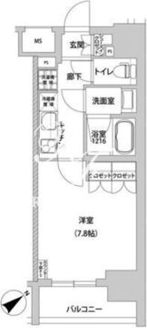 メトロステージ上野 309 間取り図
