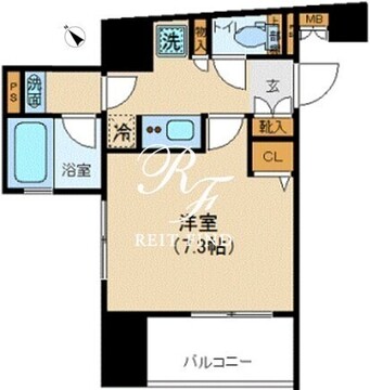 プラチナコート上野 401 間取り図