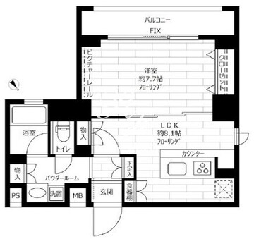 ステージグランデ新川 206 間取り図