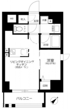 グランジット千代田水道橋 901 間取り図