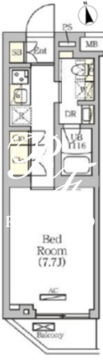 アークマーク南品川 201 間取り図