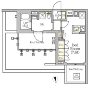 アークマーク南品川 406 間取り図