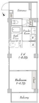 ルミーク早稲田 303 間取り図