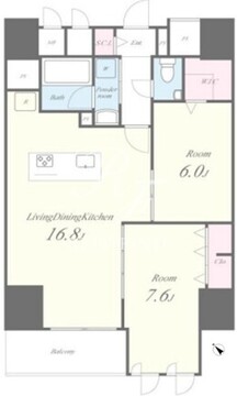 トラッド日本橋人形町 402 間取り図