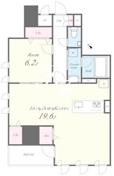 トラッド日本橋人形町 801 間取り図