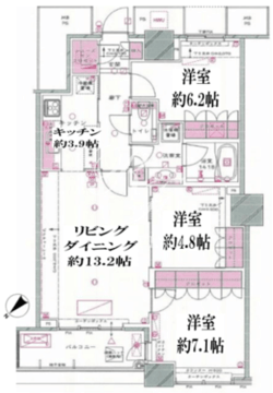 ザ東京タワーズシータワー 3717 間取り図