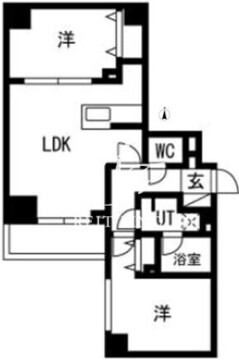 トラディス錦糸町 204 間取り図