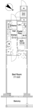 コンフォリア北参道 911 間取り図