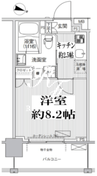 コスモグランス南品川 913 間取り図