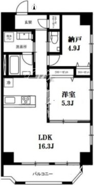 モンテヴェルデ神楽坂弐番館 202 間取り図