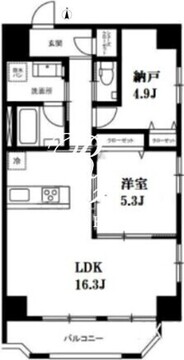 モンテヴェルデ神楽坂弐番館 402 間取り図
