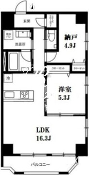モンテヴェルデ神楽坂弐番館 502 間取り図