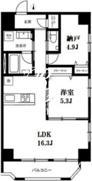 モンテヴェルデ神楽坂弐番館 602 間取り図