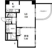 モンテヴェルデ神楽坂弐番館 203 間取り図