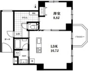 モンテヴェルデ神楽坂弐番館 204 間取り図