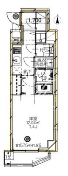 エスレジデンス新宿イースト 503 間取り図