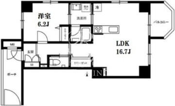 モンテヴェルデ神楽坂弐番館 504 間取り図