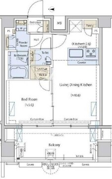 シダープラザ目黒本町 505 間取り図