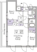 アトリオフラッツ高円寺ノース 501 間取り図