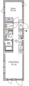 アトリオフラッツ高円寺ノース 301 間取り図