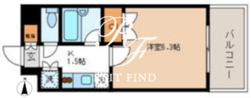 フォレシティ両国 202 間取り図