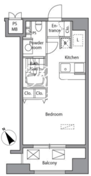 ピアネッタ汐留 1001 間取り図