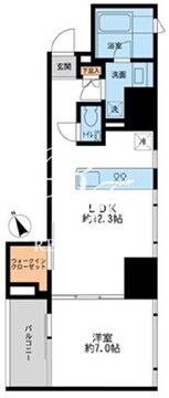 プロスペクトKALON三ノ輪 501 間取り図