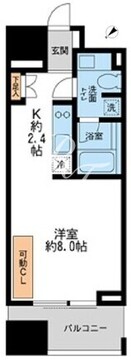 プロスペクトKALON三ノ輪 203 間取り図