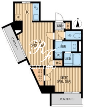 HF早稲田レジデンス 1-1006 間取り図