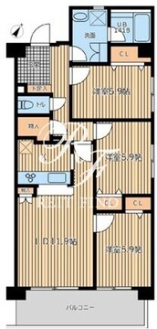 HF馬込レジデンス 201 間取り図