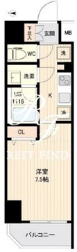 オルサス大鳥居 502 間取り図