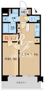 ブレス上池袋 402 間取り図
