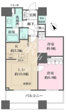 ザ・パークハウス西新宿タワー60 614 間取り図