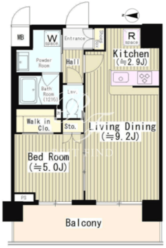 エディアン目黒本町 205 間取り図