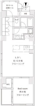 カーササクシード麻布十番 701 間取り図