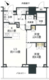 ブランズタワー豊洲 17階58.02㎡ 間取り図